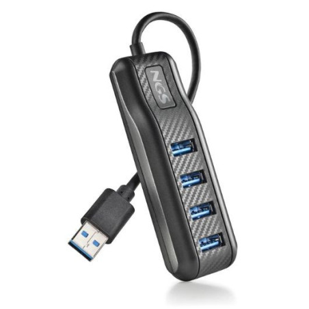 HUB USB 2.0 Ultra Slim Avec 4 Ports - Noir - | Smarty Paris 